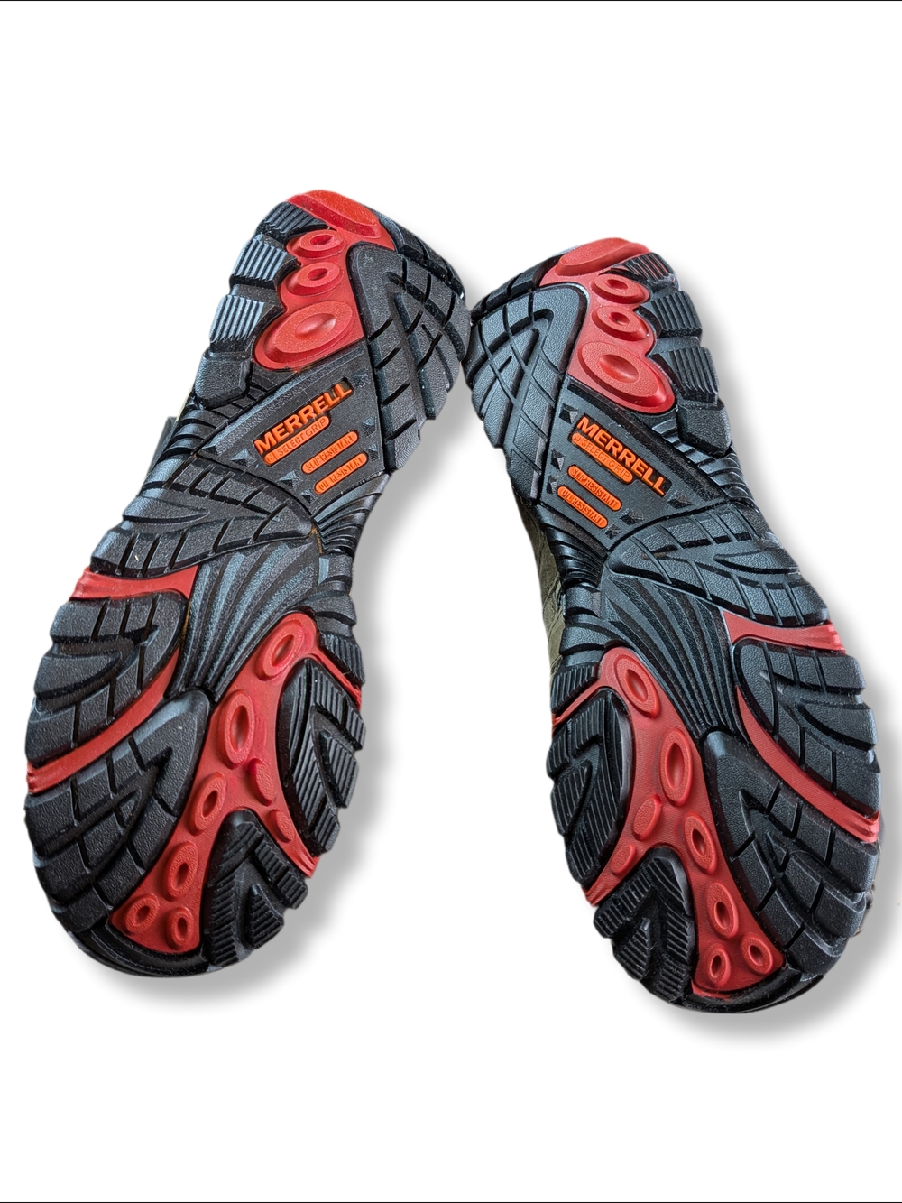 👀 Merrell Moab 2 Vent WTPF CT Comp Toe Work Shoe Boots Size 10 J15774 Boulder - Picture 9 of 9